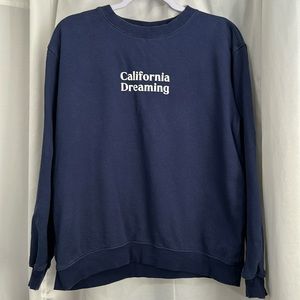 Cotton On navy blue California Dreaming sweater